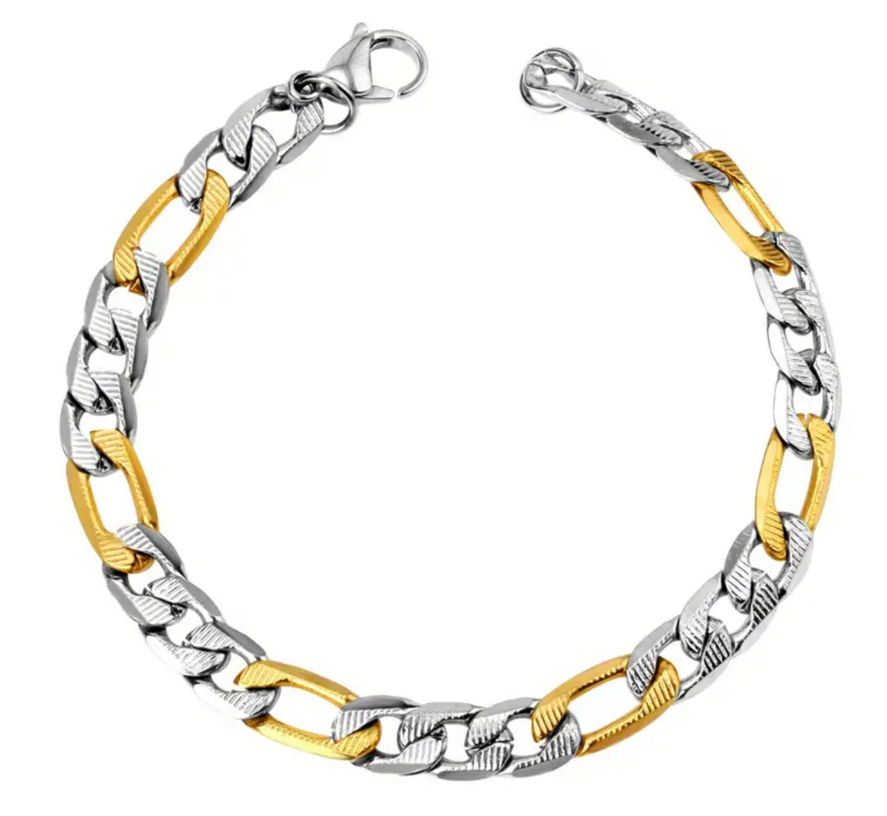 316L Stainless Steel Two-Toned Chunky Necklace