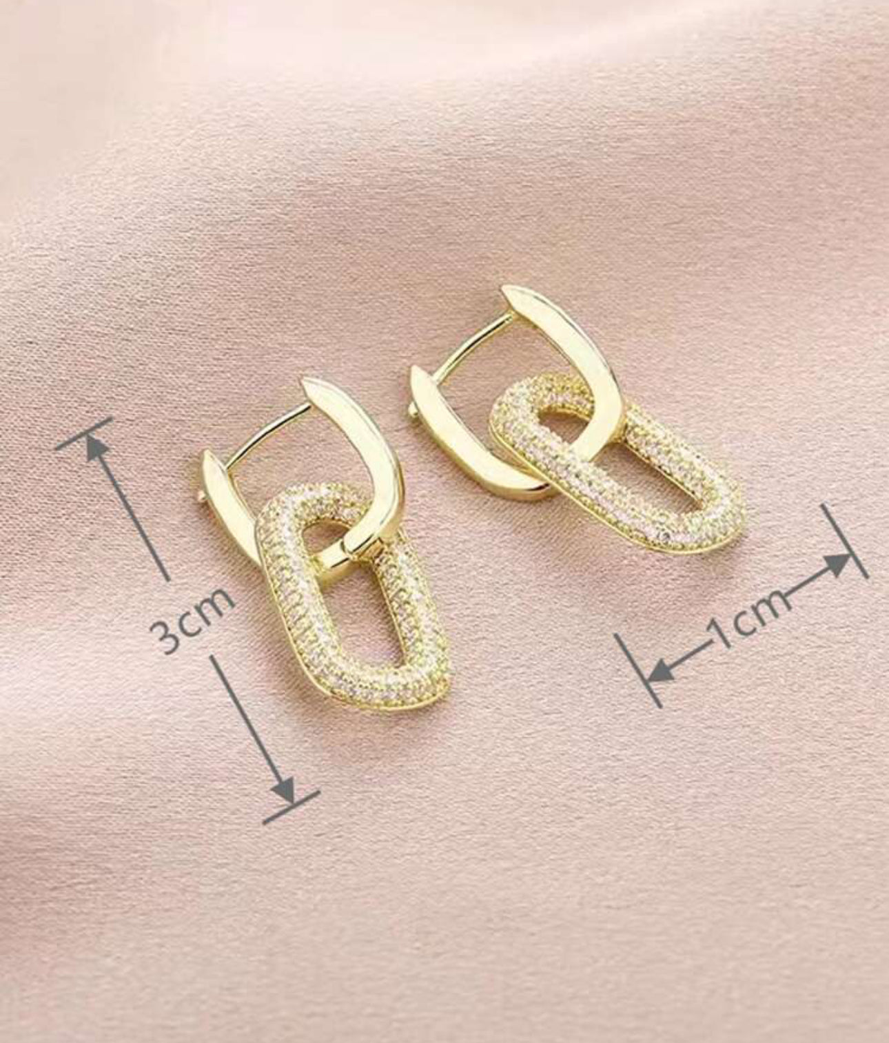 A Pair of Geometric Elegant Earrings with Double Wearing Ways, Sophisticated Stainless Steel Hypoallergenic Jewelry