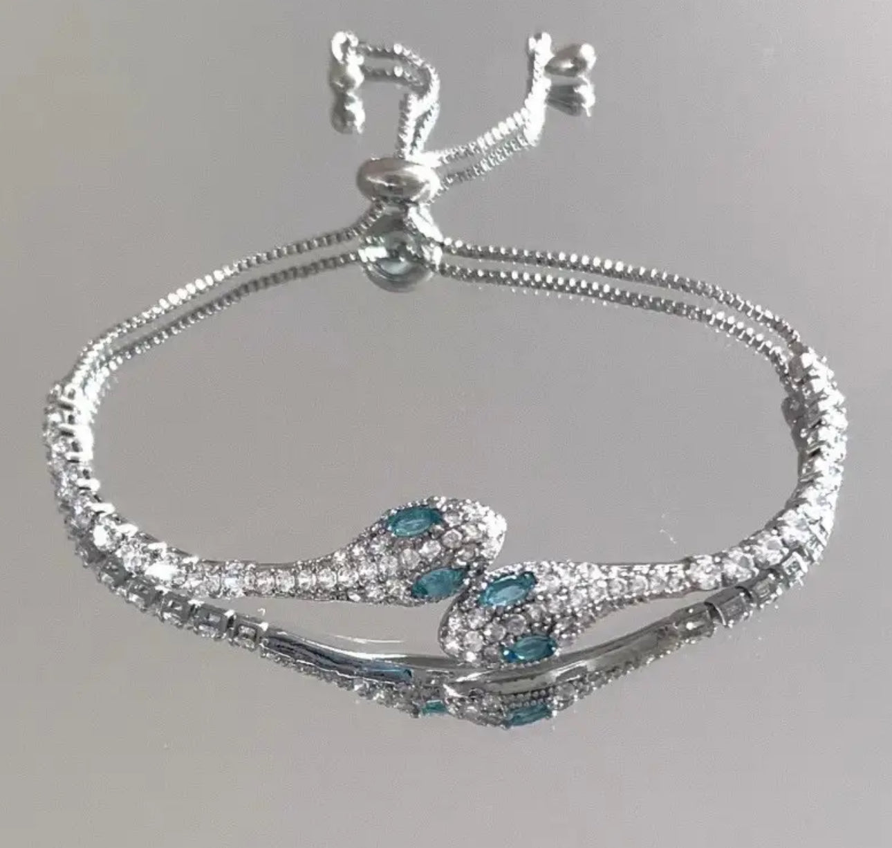 Elegant Snake Charm Bracelet Non Tarnished Hypoallergenic