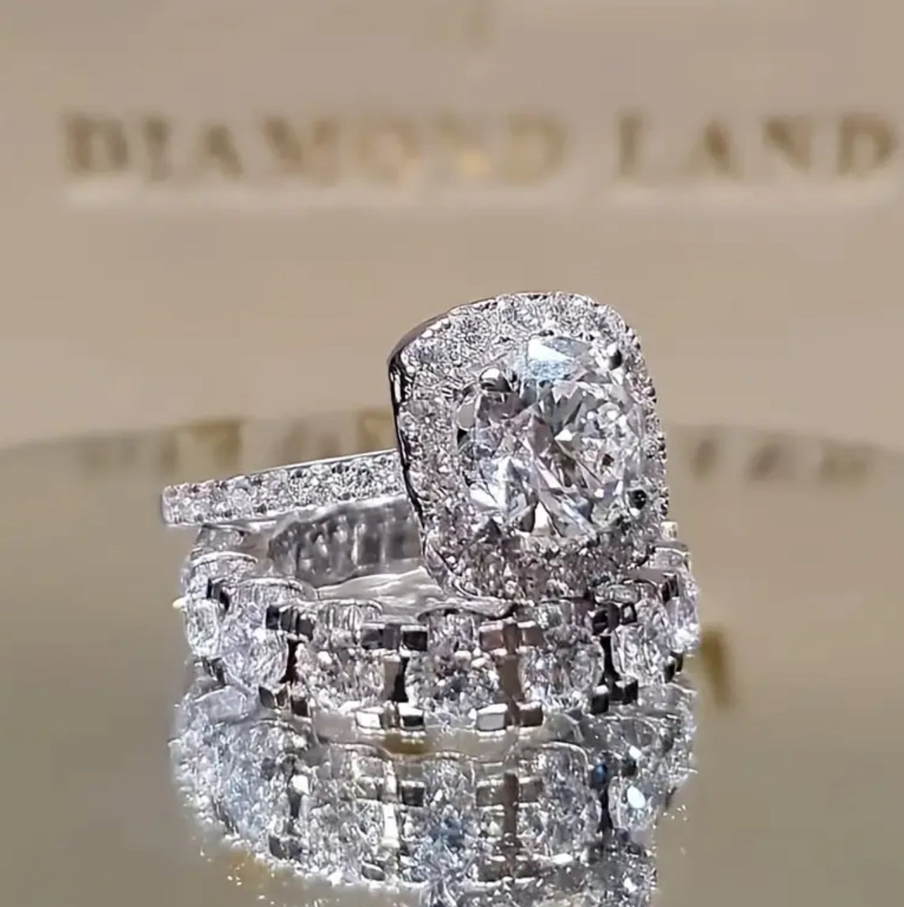 2pcs Elegant Classic Alloy Stainless Steel Hypoallergenic Inlaid Zirconia Engagement|Fashion Ring Set