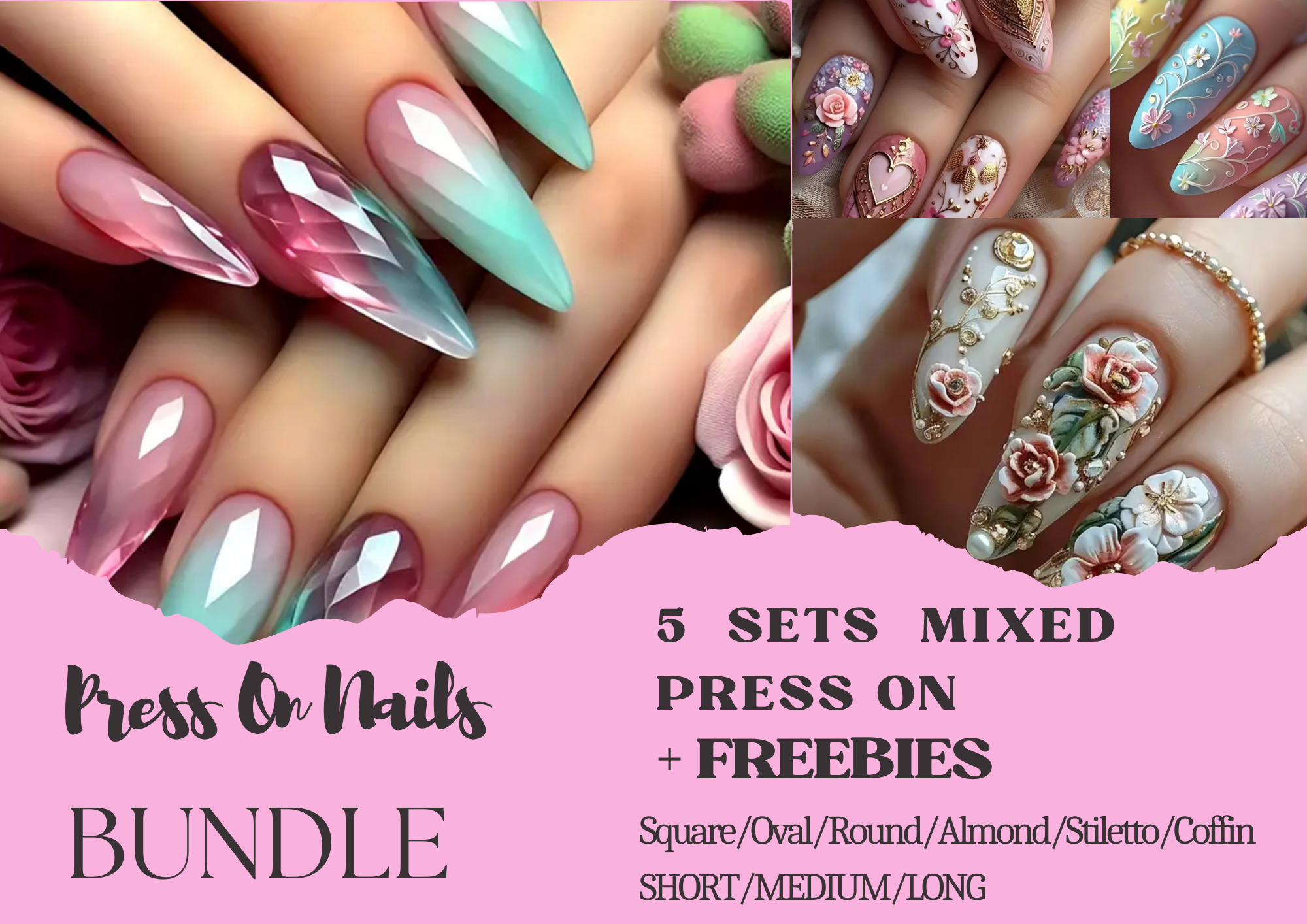 Press on Nail Bundle 5