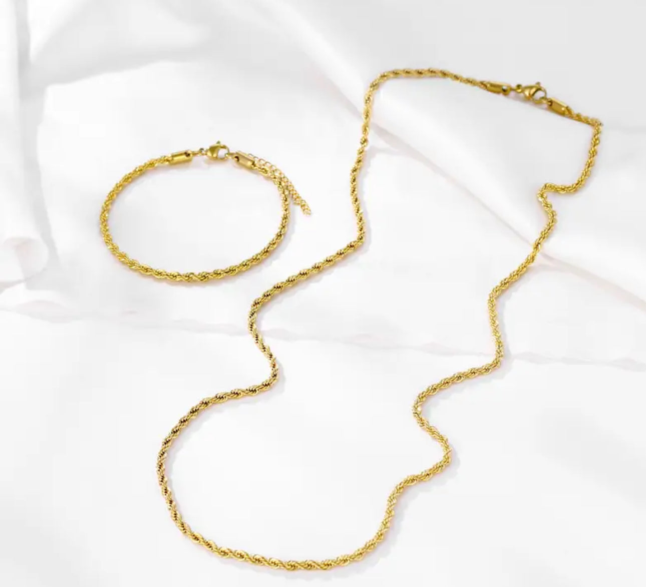 Stainless Steel Hypoallergenic Set for Men-Minimalist Casual Daily Wear Chunky Chain Design