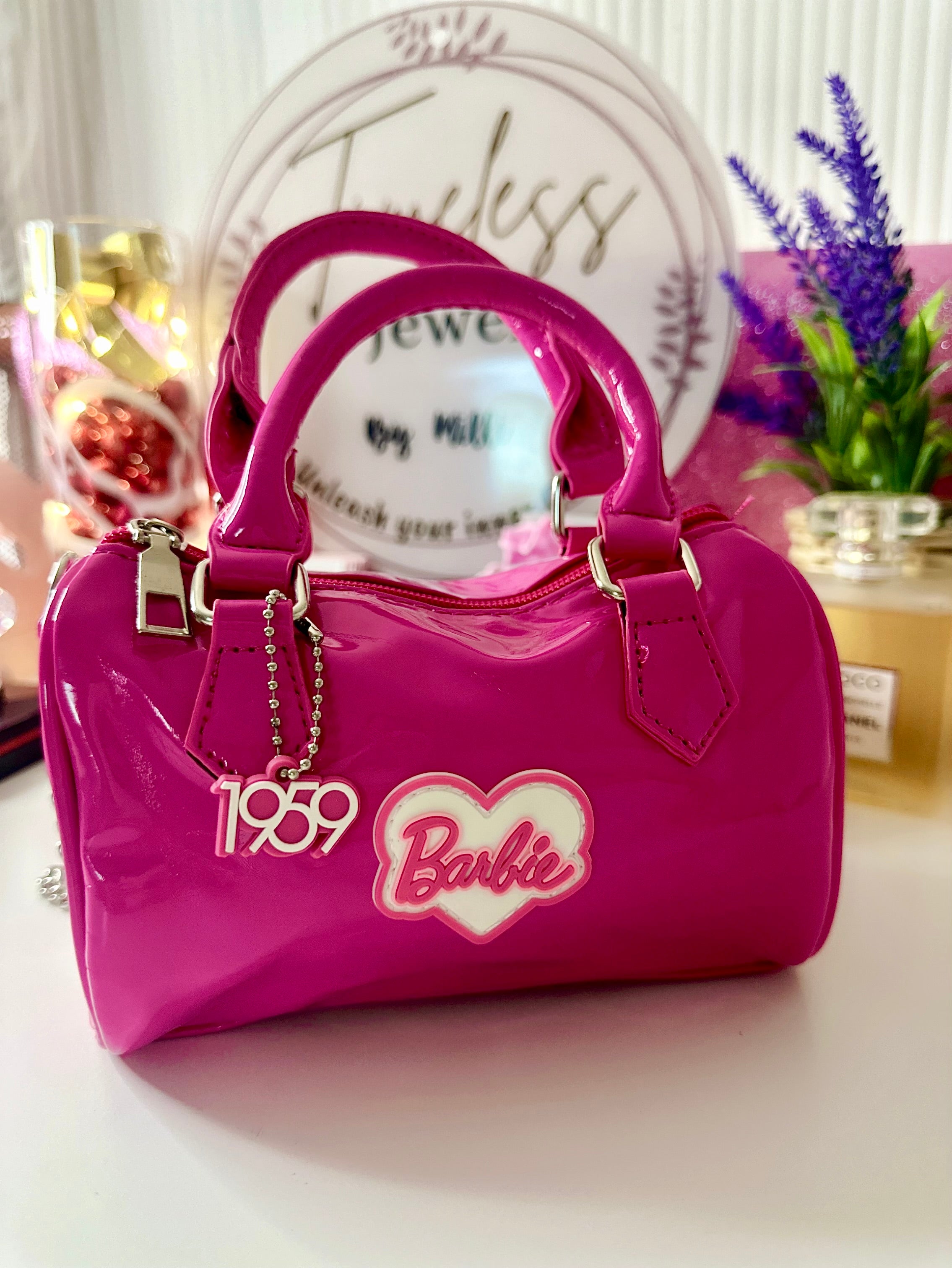 Barbie 1959 Bright Niche in Pink HandBag|Crossbody Bag