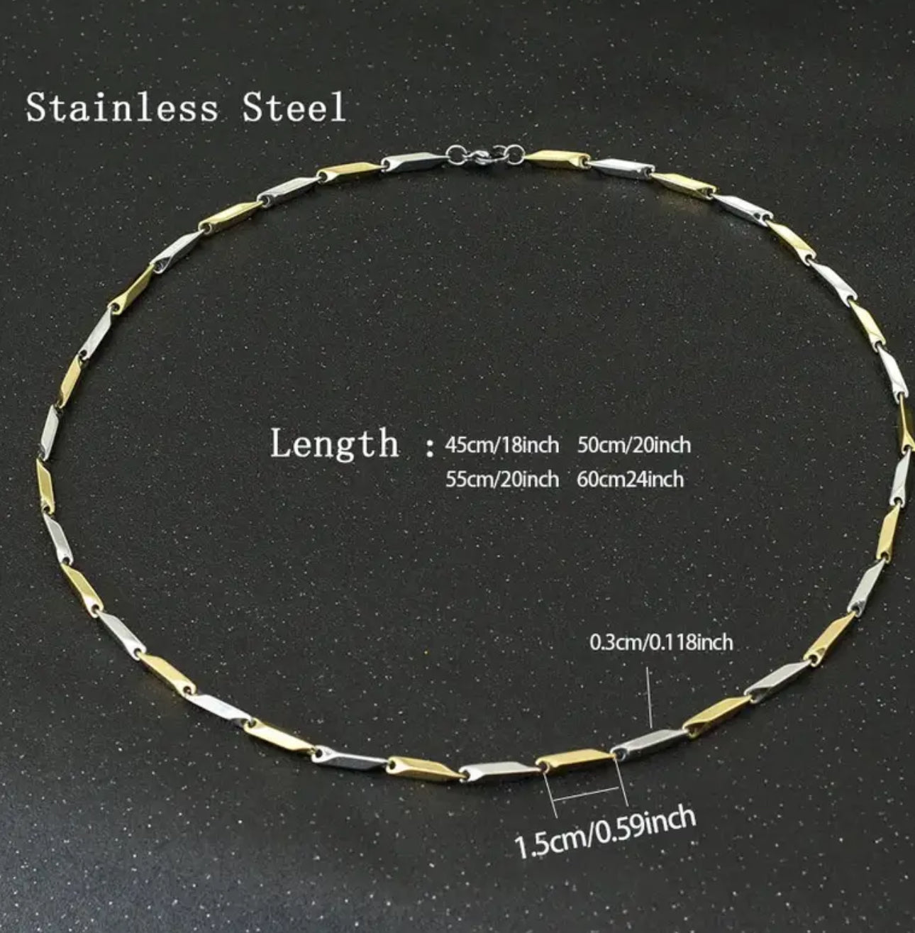 Heavy Duty 316 Stainless Steel-Thick Chain with Smooth Edges Minimalist Necklace