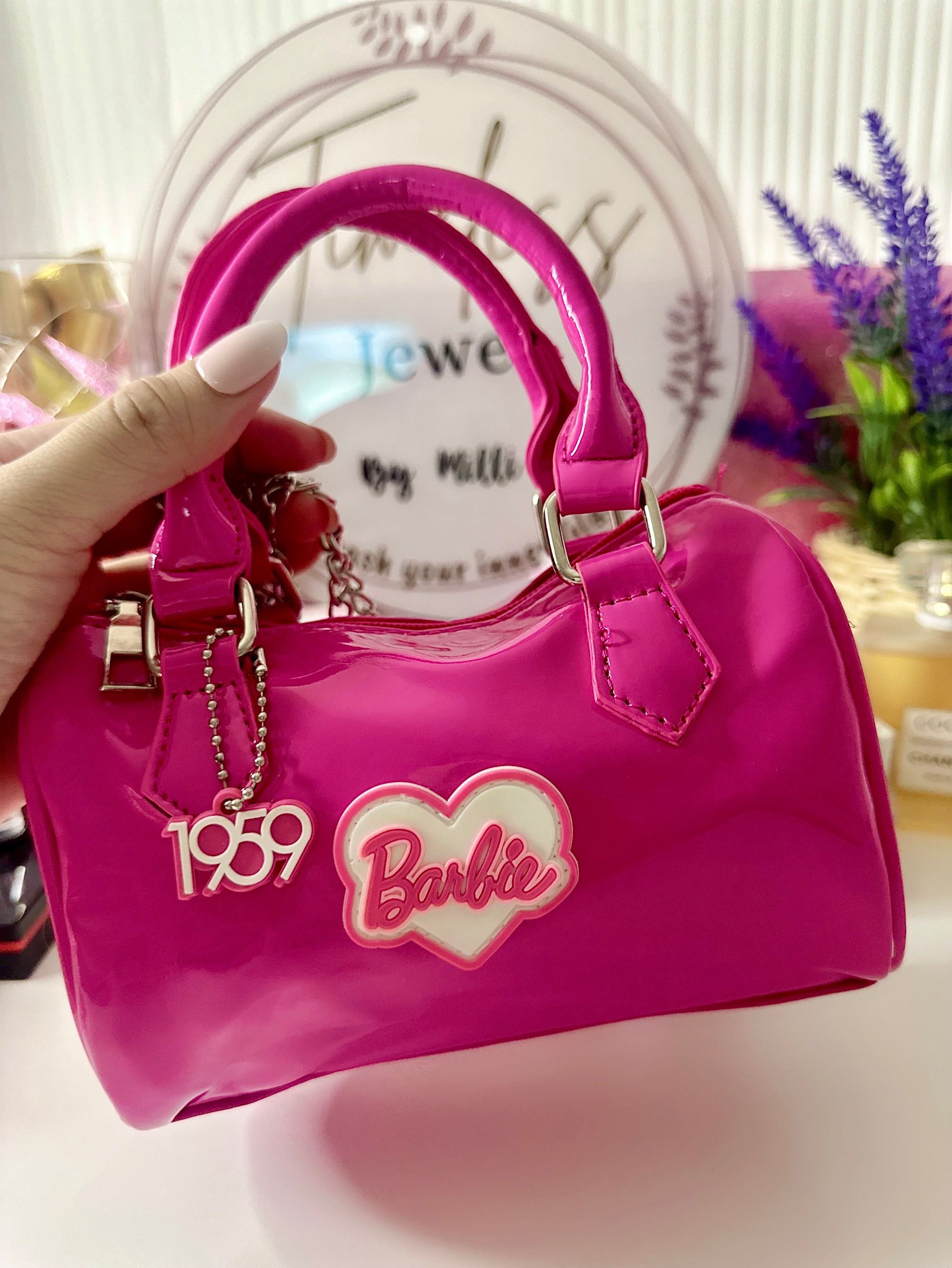 Barbie 1959 Bright Niche in Pink HandBag|Crossbody Bag