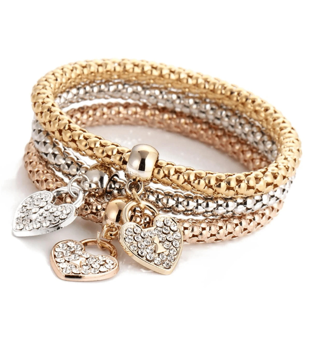 Glow in the Dark Charm Bracelet 3pcs Set