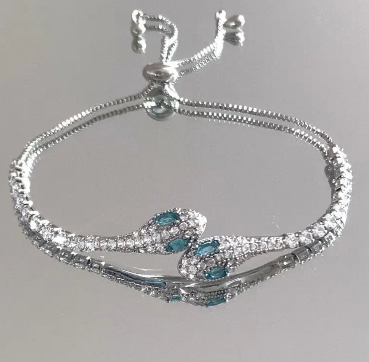 Stainless Steel Snake Elegant Luxury Bracelet Adjustable